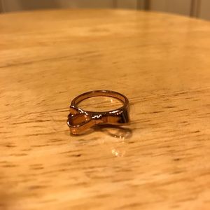 authentic rose gold Kate spade bow ring. Size 7